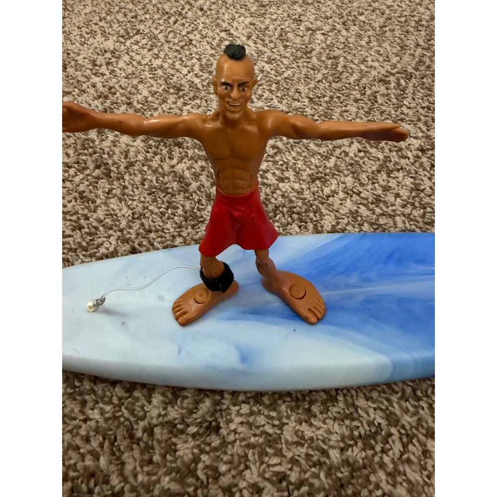 Surfer Dudes Classic Mohawk Surfer with Surfboard Wave Powered Toy